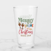 grappig drink Kerst drink Glas (Achterkant)