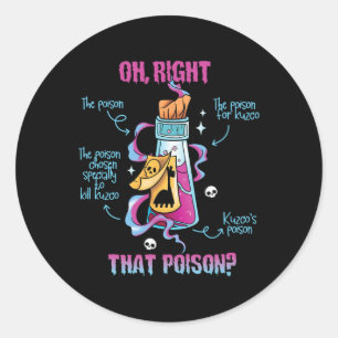 Grappig Drink Me Oh Juist Die Poison-Lama Ronde Sticker
