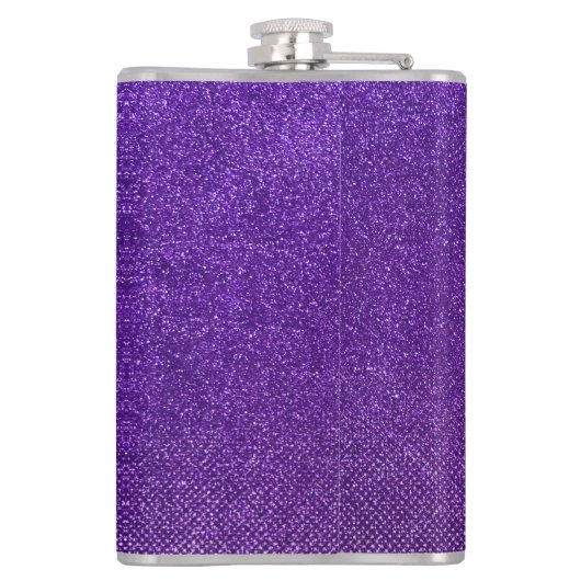 Grappig Drink offertes Glitter Sparkle Glam Stylis Heupfles (Achterkant)