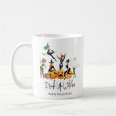 Grappig 'Drink op heksen' Halloween Koffiemok (Links)