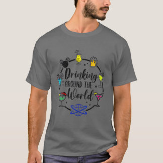 Grappig Drink over de hele wereld Drink bier T-shirt