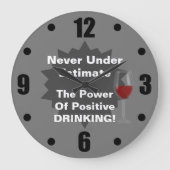 Grappig Drink paardenklok Grote Klok (Voorkant)