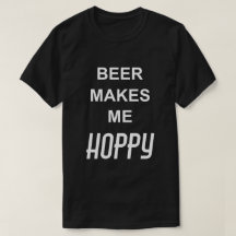 Grappig Drink Quote BIER MAAKT ME HOPPY