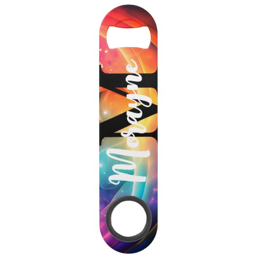 Grappig Drink Quote Rainbow Galaxy Vrouwelijke Kon Speed Flessenopener (Achterkant)