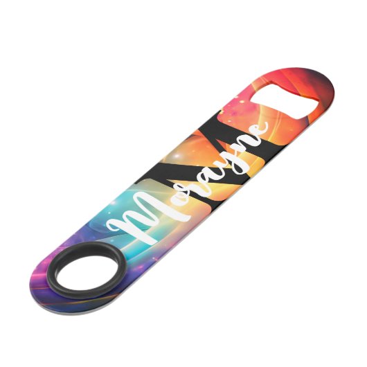 Grappig Drink Quote Rainbow Galaxy Vrouwelijke Kon Speed Flessenopener (Achterkant Gekanteld)