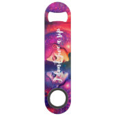 Grappig Drink Quote Rainbow Galaxy Vrouwelijke Kon Speed Flessenopener (Voorkant)