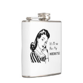 Grappig Drink Quote Retro Women Time for Medicinal Heupfles (Rechts)