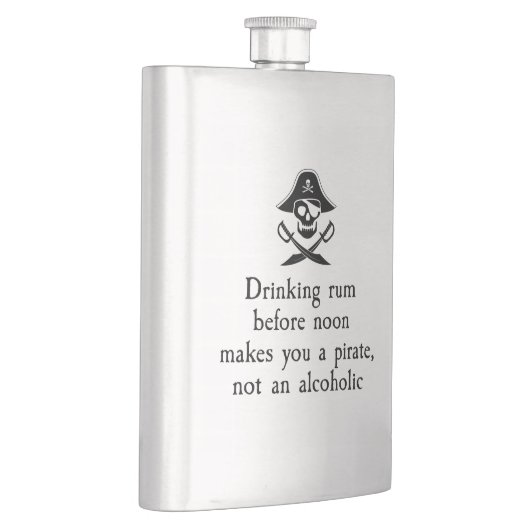 Grappig Drink rum je bent een piraat Flacon (Rechts)