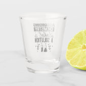 grappig drink scheikundige woordkunst shot glas (Achterkant)