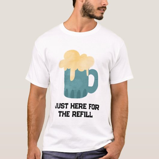 Grappig Drink Shirt, Beer Lovers T-shirt (Voorkant)