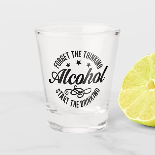 Grappig Drink Shot Glas (Voorkant)