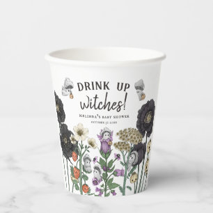 Grappig Drink up heksen Halloween Baby shower Papieren Bekers