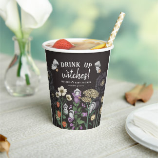 Grappig Drink up heksen Halloween Baby shower Papieren Bekers