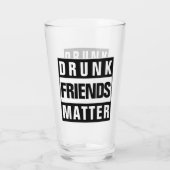 Grappig Drink vrienden citaat Glas (Achterkant)