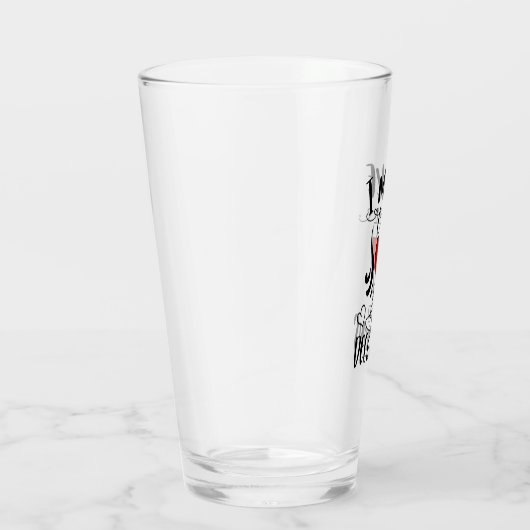 Grappig Drink woordspeling ik maak onze beslissing Glas (Rechts)