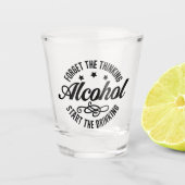 Grappig Drinken Shot Glas (Voorkant)