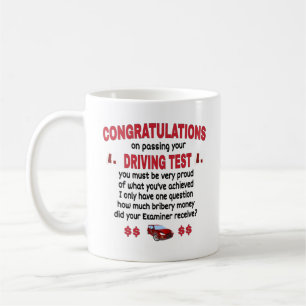 Grappig Driving Test Novelty Koffiemok