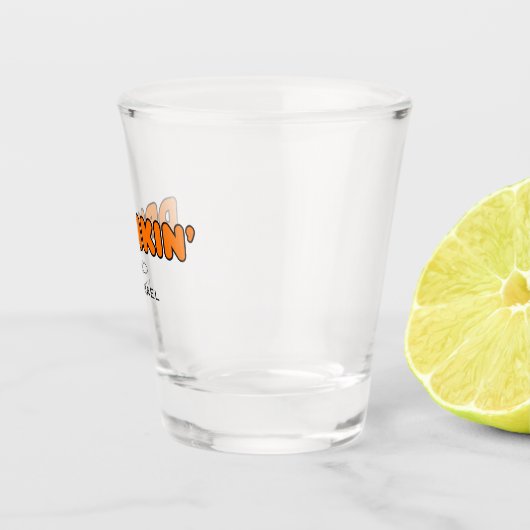 Grappig dronkaard shot glas (Rechts)