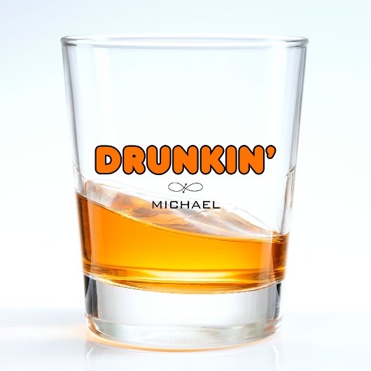 Grappig dronkaard shot glas