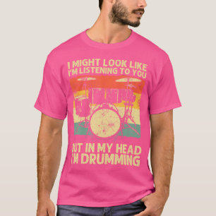 Grappig Drummer Design voor Mannen Vrouwen Drumlin T-shirt