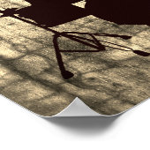 Grappig Drummer Drum Kit Poster, die THERAPIE nodi Poster (Hoek)