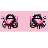 Grappig Druppelende Lip Halloween Spooky Pink Koffiemok