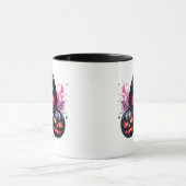 Grappig Druppelende Lip Halloween Spooky Volwassen Mok (Midden)