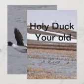 Grappig Duck jachtverjaardagskaart. Kaart (Voorkant / Achterkant)