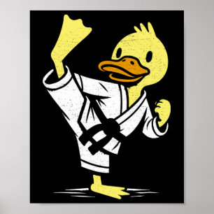 Grappig Duck Karate Martial Arts Memes Co. Duck Ka Poster