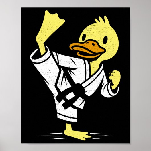 Grappig Duck Karate Martial Arts Memes Co. Duck Ka Poster (Voorkant)
