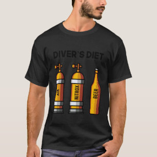 Grappig Duiken Bier Duikers Dieet voor Duiker T-shirt