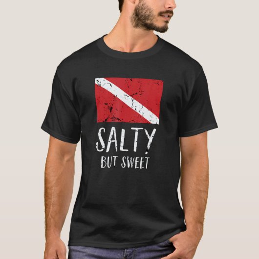 Grappig Duiken TShirt Duiker Vlag Duik Cadeau Sa (Voorkant)