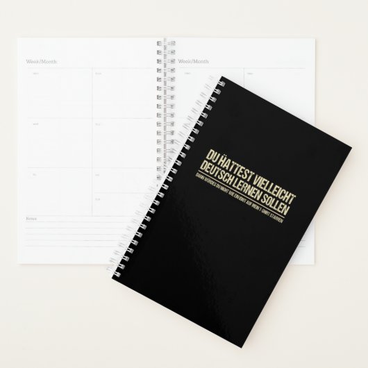 grappig duits gezegde planner (Display)