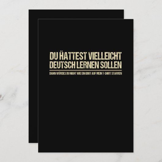 grappig duits gezegde save the date (Voorkant / Achterkant)