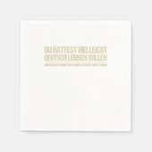 grappig duits gezegde servet (Voorkant)