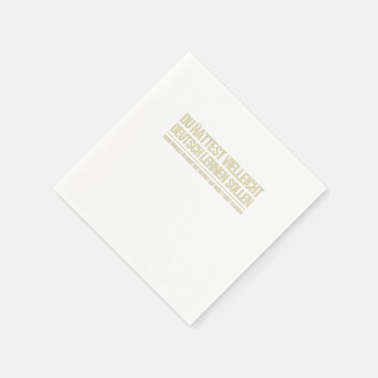 grappig duits gezegde servet (Hoek)