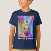 Grappig Duits Herder Hond & Paashaas Oars Kinder T-shirt (Voorkant)