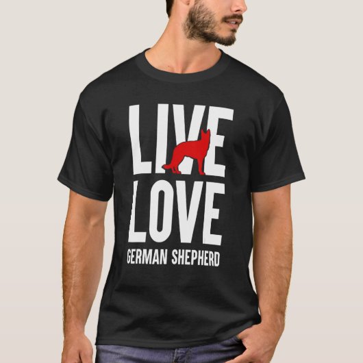 Grappig Duits Herder Lover Graphic Vrouwen Mannen T-shirt (Voorkant)