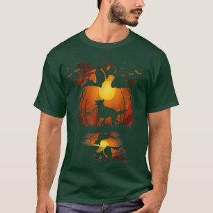 Grappig Duits herdertje als hond van de pompoen Ha T-shirt