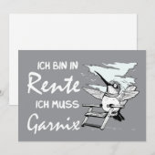 Grappig Duits pensioenontwerp Feestdagenkaart (Voorkant / Achterkant)