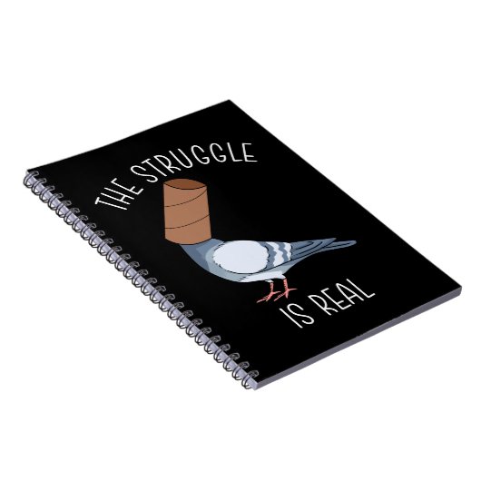 Grappig duivencadeautje dat het kruipen voortbreng notitieboek (Rechterzijde)