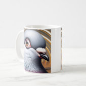 Grappig Duivengezicht Koffiemok (Voorkant links)