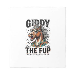 Grappig Duizelig Het Fup Paard Vintage Gravure Shi Notitieblok