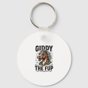 Grappig Duizelig Het Fup Paard Vintage Gravure Shi Sleutelhanger