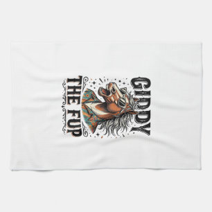 Grappig Duizelig Het Fup Paard Vintage Gravure Shi Theedoek