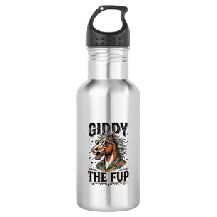 Grappig Duizelig Het Fup Paard Vintage Gravure Shi Waterfles