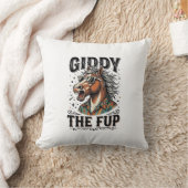 Grappig Duizelig Paard Vintage Gravure Shirt_ Kussen (Deken)