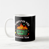 Grappig Dumpster Fire Response Team Meme Grappig W Koffiemok (Links)