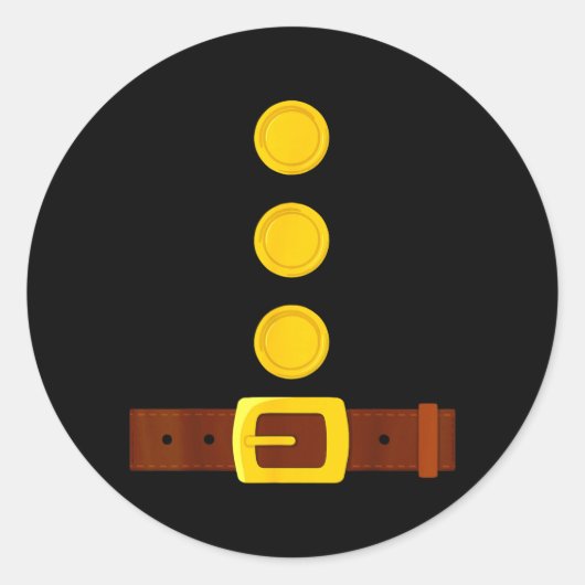 Grappig Dwerg Kostuum Kinderen Mannen Halloween Gn Ronde Sticker (Voorkant)