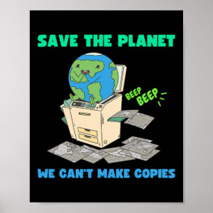 Grappig Earth Day Shirt voor vrouwen Mannen Save t Poster